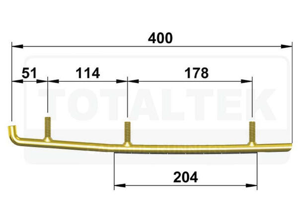 Totaltek Styreskinne - Arctic Cat Selges Parvis, Koromant, Racing 